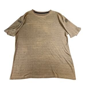 National Safety Apparel Flame Resist T-Shirt Men L Brown Electric HRC2 Made USA